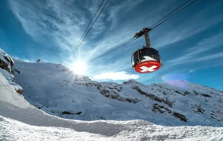 Mount Titlis Cable Car with Ice Flyer and Lucerne from Zurich