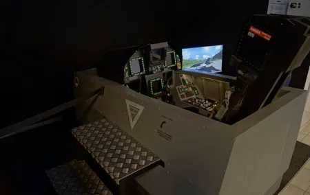 F / A-18 fighter jet flight simulator in Zurich