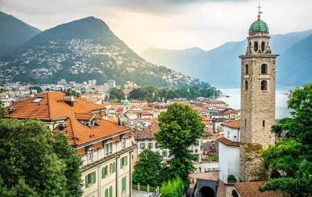 Private transfer from Zurich to Lugano with 2h Sightseeing stop