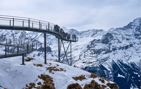 Daytrip to Interlaken with Grindelwald First Adventure Cliff Walk