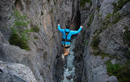 Zurich: Grindelwald canyon swing & Interlaken Small Group Tour