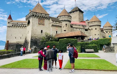 Geneva day tour to Chillon castle and Chaplin's World