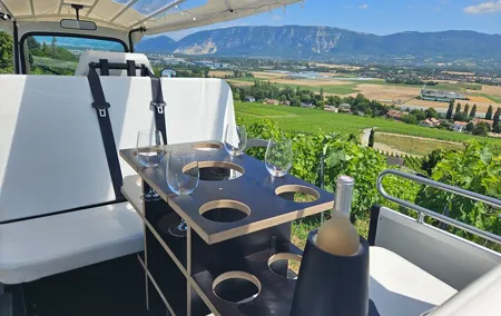 Immersion in the Geneva vineyards by tuktuk with tasting