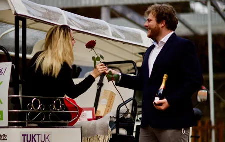 Private Romantic Experience in an TukTuk in Geneva 1H30