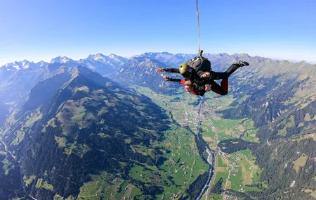 From Geneva Skydive Adventure in Interlaken