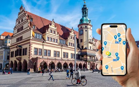 Self-guided scavenger hunt and city game in Leipzig