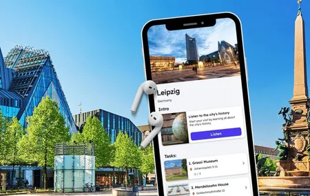 Leipzig English Self-Guided Audio Tour with Quizzes on your Phone