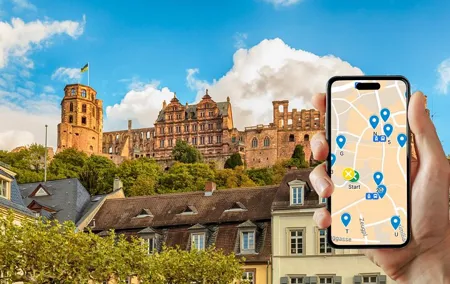 Self-guided scavenger hunt and city game in Heidelberg