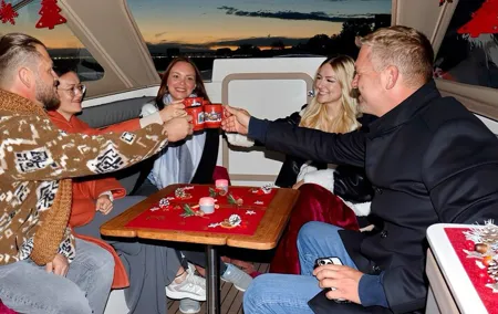 Heidelberg Mulled Wine Cruise Christmas Party 1.5h to 12P