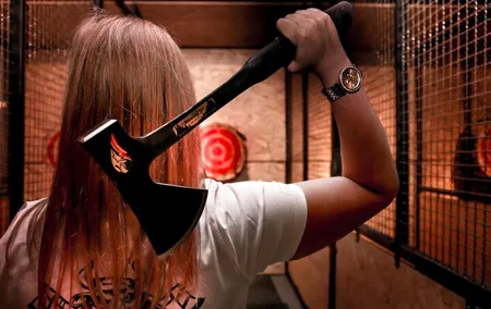 85 minutes indoor axe and knife throwing
