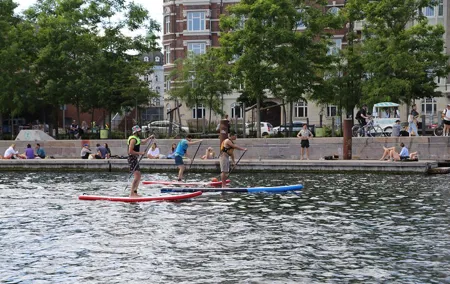 Rental Stand Up Paddleboard at Kalvebod Bolge