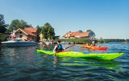 Stockholm: Kayaking tour around Vaxholm Archipelago with Fika