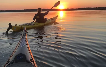 PRIVATE Sunset Kayaking in Stockholm Archipelago Nature Reserve