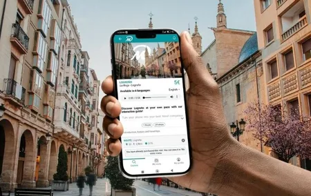 Visit Logroño at your own pace with your Mobile No Groups or Schedules.