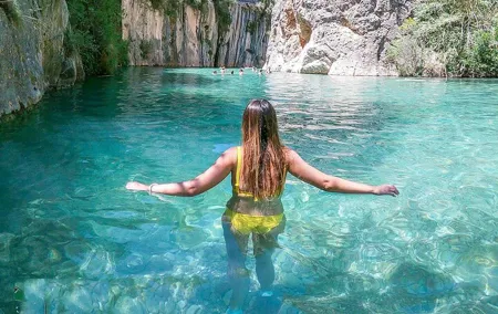 From Valencia: Montanejos Thermal Spring & Girlfriend Waterfall
