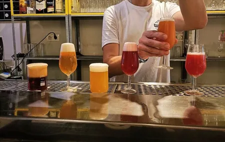 Tasting of craft beers and tapas