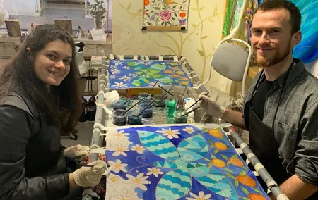 Private Class Paint your silk scarf with a Valencian artisan
