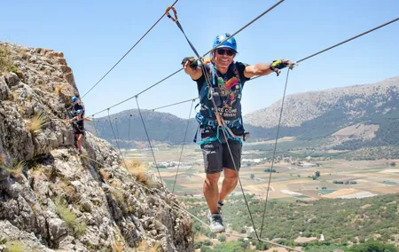 Climbing the John Hogbin Via Ferrata with Lunch