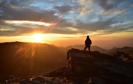 Sunset at 2,500m in Sierra Nevada