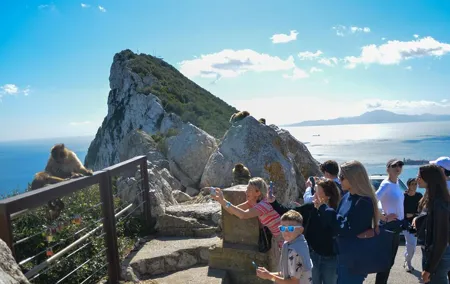 Historic Gibraltar Rock and St Michael's Cave Tour from Seville