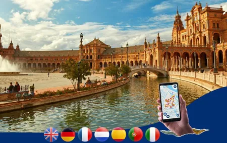 Seville Alcazar/Plaza Espana: City Walk Audio Guide on your Phone