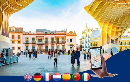 Sevilla Centre: City Walk Audioguide in 7 Languages on your Phone
