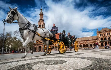 Private Horse Carriage Ride and Walking Tour of Seville