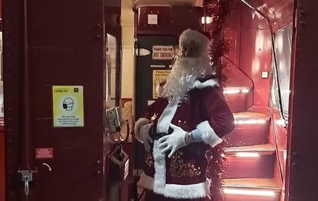 Red Bus Ride Along with Santa in Glasgow
