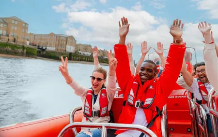 High-Speed Thames River Speedboat in London