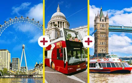 London Eye Ticket, Big Bus Hop-on Hop-Off Tour & River Cruise