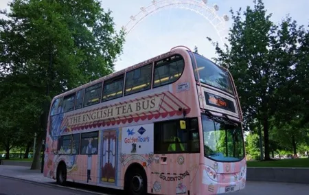London Afternoon Tea Bus and Panoramic Tour on Lower Deck