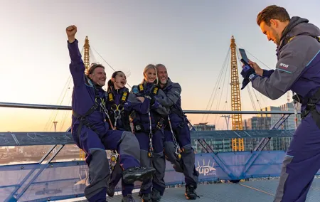 Up at The O2: Sunset Climb with Guided Tour with Panoramic Views