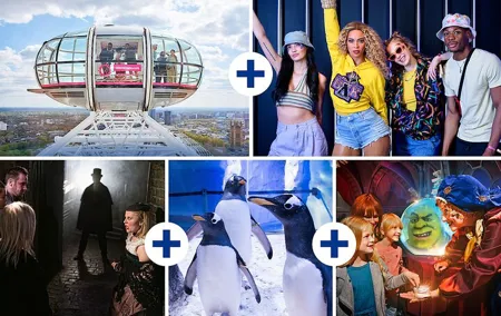 Five attraction pass including Madame Tussauds & The London Eye