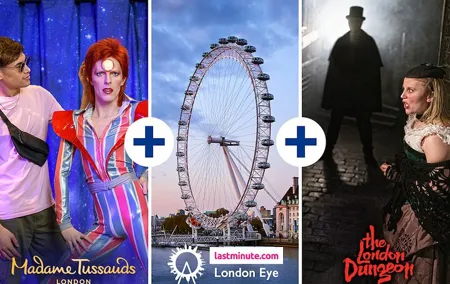 Combo Ticket: Madame Tussauds, London Eye & London Dungeon