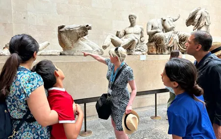 Private Kid-Friendly London British Museum Tour and West End Walk