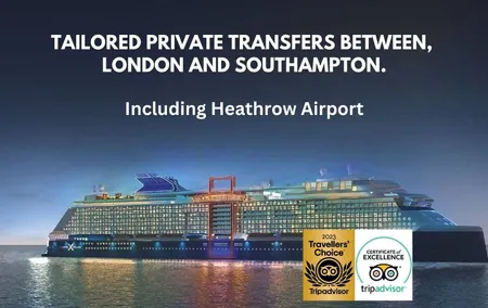 Transfer between London & Southampton - Cruise Terminal or Hotel