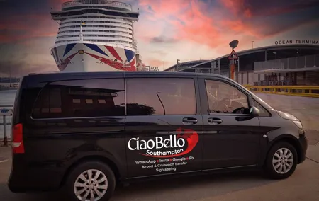 Minibus from Heathrow Airport to Southampton via Netley Abbey
