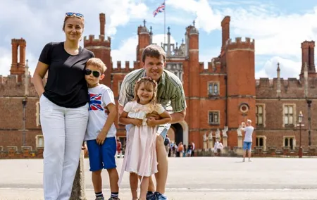 Hampton Court Palace & Windsor Castle Private Car Tour from London