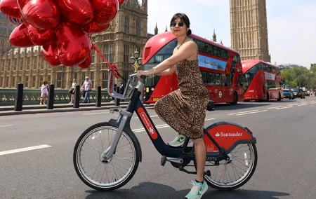 Professional Digital Photo with Red Heart Balloons Central London