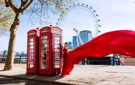 Private Epic Flying Dress Photoshoot in London