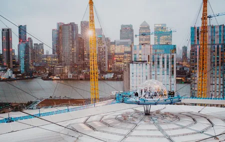 Up at The O2: Snow Globe Climb Experience with Guided Tour