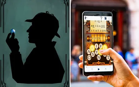 Sherlock Holmes audio walking tour game where YOU solve the case