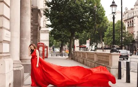 Memorial Flying dress photoshoot