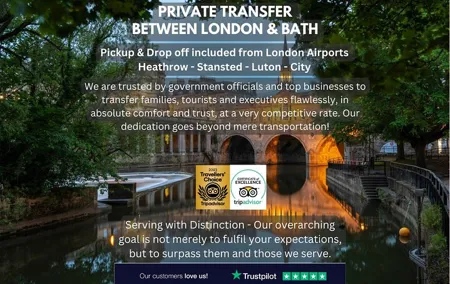 Private Transfer between London and Bath - Meet & Greet