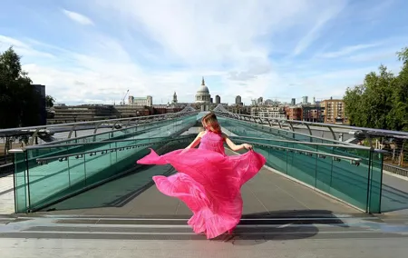 Captivating Moments at Millennium Bridge Professional Photoshoot