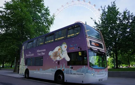London: The Snowman Afternoon Tea Bus Tour