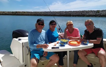 Boat and fishing trips in the Cadiz bay