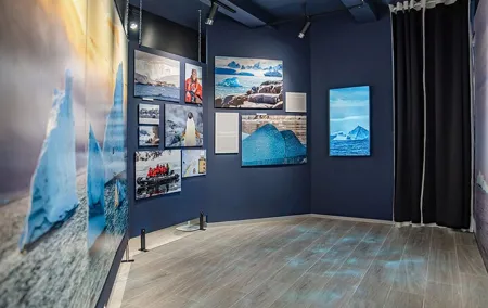 Foto-museo interactivo de la Antártida con realidad virtual