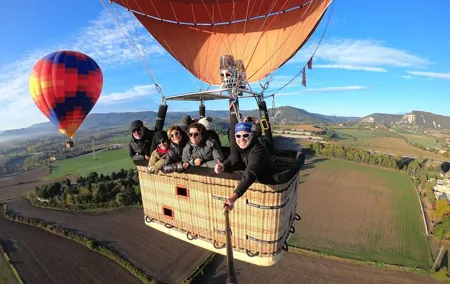 Hot Air Balloon with Champagne, Optional Photos,Video & Breakfast