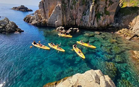 Kayak excursion in Blanes